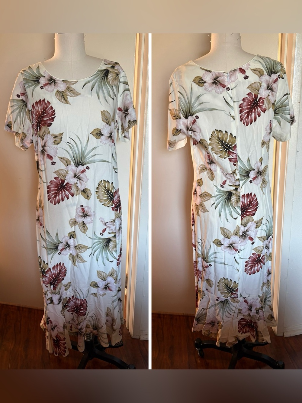 Vintage Paradise Bay tropical print dress